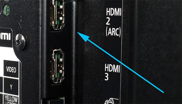 Подключайте ресивер к ТВ ко входу с обозначением HDMI ARC / eARC